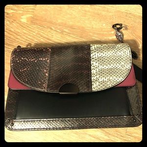 coach dreamer shoulder bolsa in snakeskin